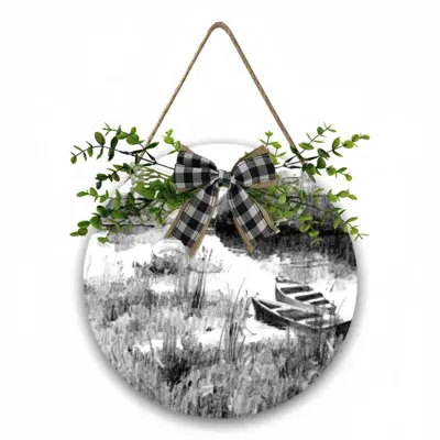 Backwater Wooden Hanging Board (Circular)