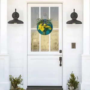 Dandelions Wooden Hanging Board (Circular)