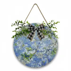 Prunus Cerasifera - Path Iii Wooden Hanging Board (Circular)