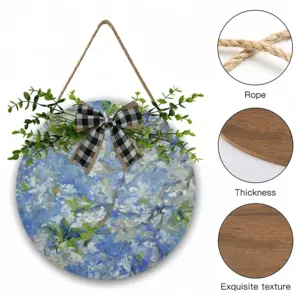 Prunus Cerasifera - Path Iii Wooden Hanging Board (Circular)