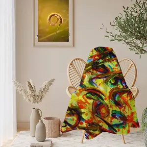 Chaos Flannel Blanket (Round)