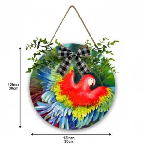 Return To Freedom Arabian Parrot Wooden Hanging Board (Circular)