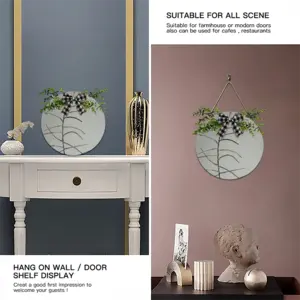 Plant Wooden Hanging Board (Circular)