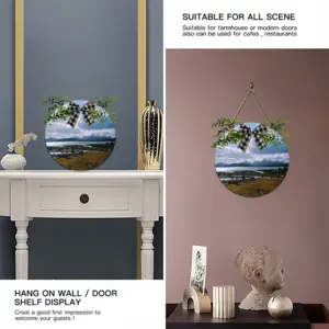 Cold Spring Day Wooden Hanging Board (Circular)