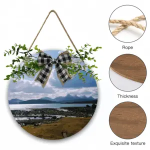 Cold Spring Day Wooden Hanging Board (Circular)