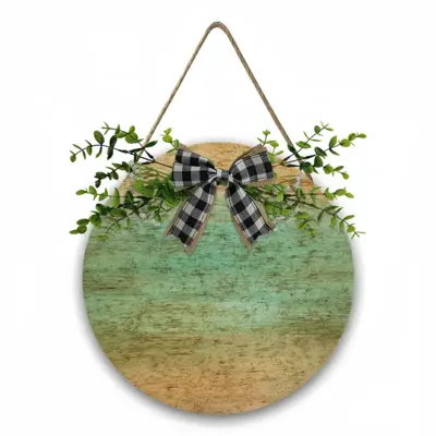 Wind Swept Wooden Hanging Board (Circular)