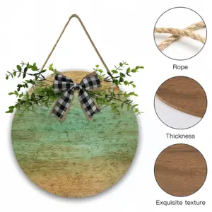 Wind Swept Wooden Hanging Board (Circular)