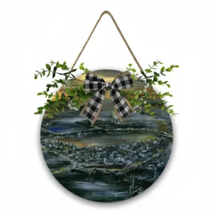 The Bronze Sundown Wooden Hanging Board (Circular)