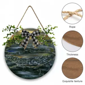 The Bronze Sundown Wooden Hanging Board (Circular)