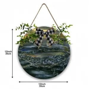 The Bronze Sundown Wooden Hanging Board (Circular)