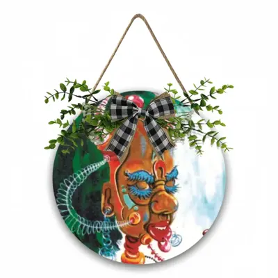 The Chameleon Wooden Hanging Board (Circular)