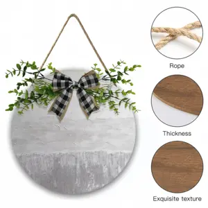 Almost Quiet Wooden Hanging Board (Circular)