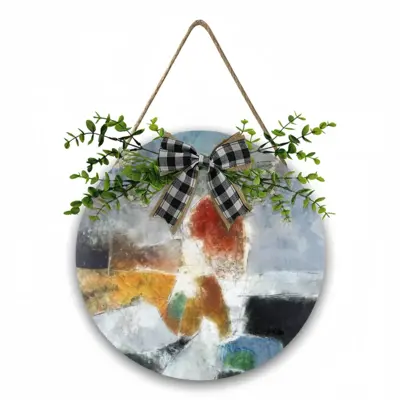 Landscape Wooden Hanging Board (Circular)