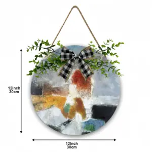 Landscape Wooden Hanging Board (Circular)