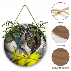 Question Wooden Hanging Board (Circular)