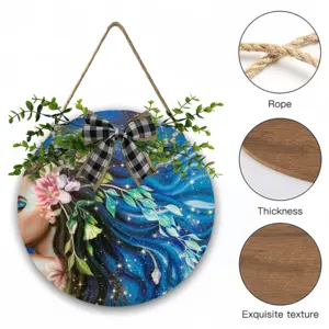 The Universe Inside Us Wooden Hanging Board (Circular)