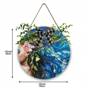 The Universe Inside Us Wooden Hanging Board (Circular)