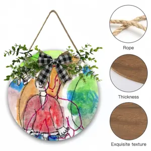 Everyday Micro-Scenes 054 Wooden Hanging Board (Circular)