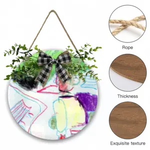 Everyday Micro-Scenes 006 Wooden Hanging Board (Circular)