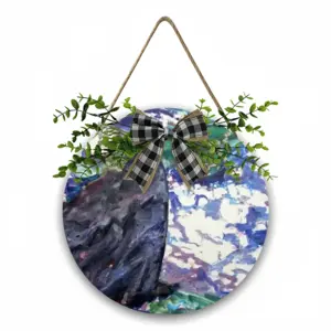 Reverse Wooden Hanging Board (Circular)