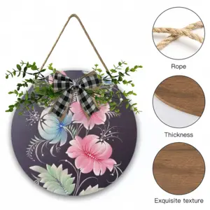 New Love Wooden Hanging Board (Circular)