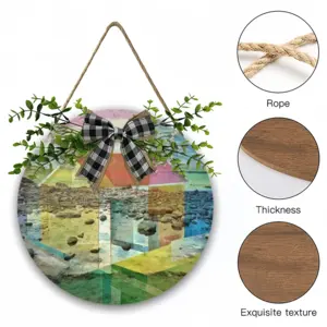 Boathouse Wooden Hanging Board (Circular)