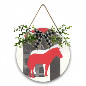 Wwf Przewalskis Horse Wooden Hanging Board (Circular)