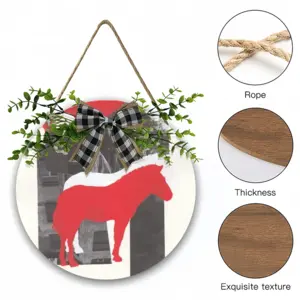 Wwf Przewalskis Horse Wooden Hanging Board (Circular)