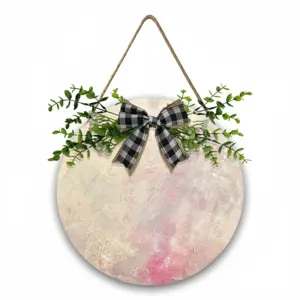 Heartwarming Wooden Hanging Board (Circular)