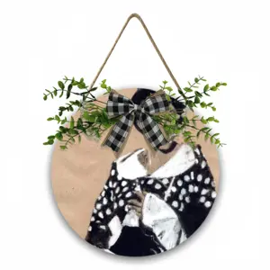 Madonna Wooden Hanging Board (Circular)