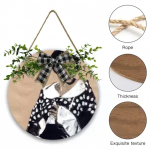 Madonna Wooden Hanging Board (Circular)