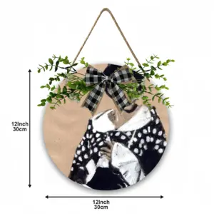 Madonna Wooden Hanging Board (Circular)