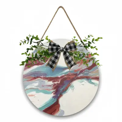 Passing By Wooden Hanging Board (Circular)