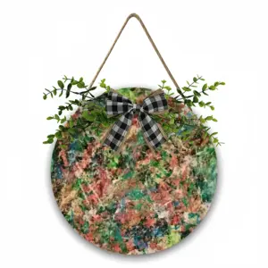 #70-2021 Wooden Hanging Board (Circular)