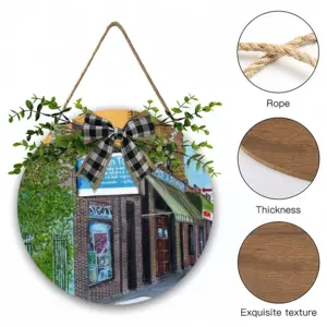 #20Th And O Street Wooden Hanging Board (Circular)