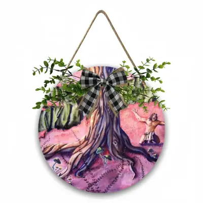 Anguish Wooden Hanging Board (Circular)