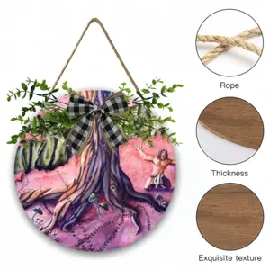 Anguish Wooden Hanging Board (Circular)