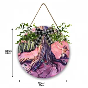 Anguish Wooden Hanging Board (Circular)