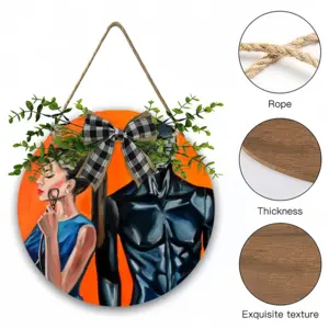 The Doll Wooden Hanging Board (Circular)