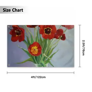 Tulips Double Sided Flag (Multi-Size, Horizontal)