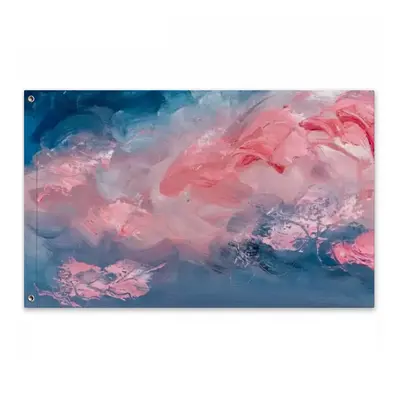 Cotton Candy Sky Double Sided Flag (Multi-Size, Horizontal)