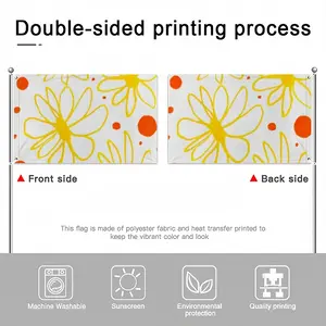 Spring Double Sided Flag (Multi-Size, Horizontal)