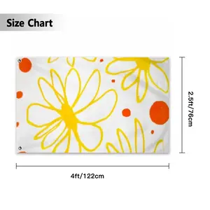 Spring Double Sided Flag (Multi-Size, Horizontal)