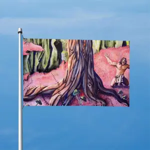 Anguish Double Sided Flag (Multi-Size, Horizontal)