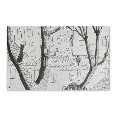 Trees Double Sided Flag (Multi-Size, Horizontal)