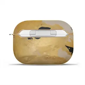 Face Airpods Pro Case (Hard Shell, Golden)