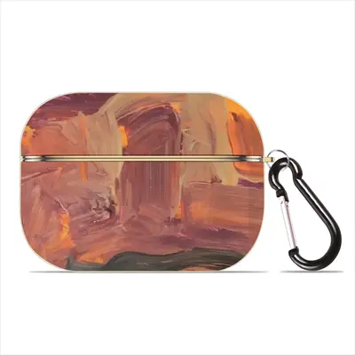 Sunset Airpods Pro Case (Hard Shell, Golden)