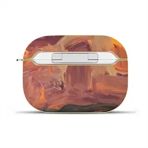 Sunset Airpods Pro Case (Hard Shell, Golden)