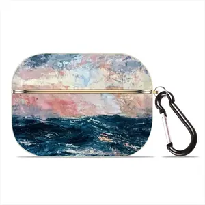 Sunset Sea Airpods Pro Case (Hard Shell, Golden)