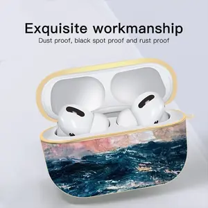 Sunset Sea Airpods Pro Case (Hard Shell, Golden)